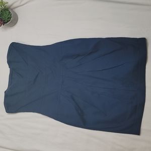 Body by Victoria blue striped strapless dress sz 14